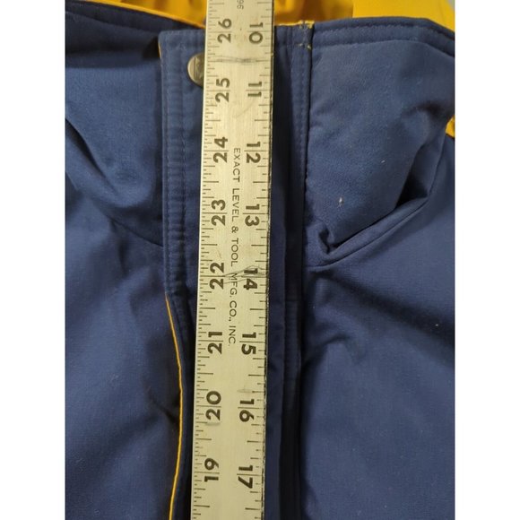 Notre Dame Fighting Irish Logo 7 Jacket Blue Gold Zip Up & Snap Size M Preowned - Picture 14 of 15